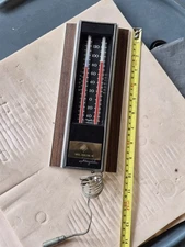Vintage Airguide No. 528-W Indoor-Outdoor Temperature gauge 