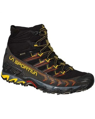 - La Sportiva Ultra Raptor II Mid GTX Gore-Tex Fast Hiking Schuhe Herren, Black/Ye