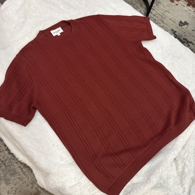 Octobre_Editions  PIO T-SHIRT knitted Size Small RUST/RED NWOT Authentic