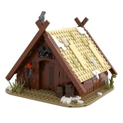 House Village Model Building Toys Set for Collection 312 Pieces MOC