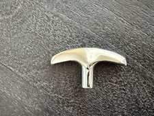 Vintage Porsche 356 Spyder Silver Chrome Car Emergency Brake Pull Handle Badge Vintage Porsche 356 Spyder Silver Chrome Car Emergency Brake Pull Handle Badge
