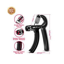 Grip Strengthener Kit   5-Pack Adjustable Han...
