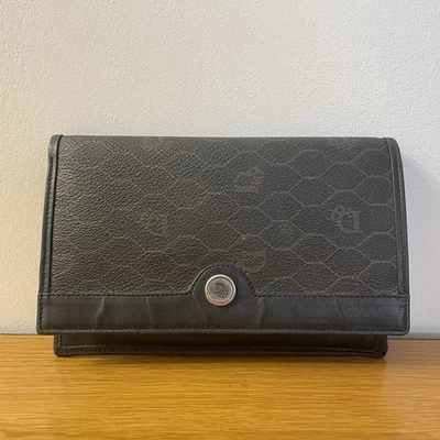 Geldbörse Compagnon Christian Dior Motiv "Honeycomb" Canvas & weiches Leder - Bild 1 von 4