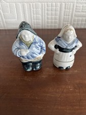 Vintage Japanese Fisher Man & Woman Novelty Cruet