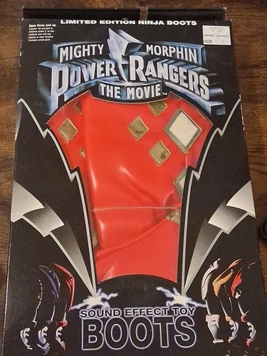 Vintage 1995 Mighty Morphin Power Rangers  Sound Effect Boots From The Movie !!!