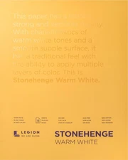 Stonehenge Paper Pad 11"X14" 15 Sheets/Pkg Warm White 90lb