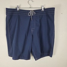 Birdwell Beach Britches Board Shorts Blue USA Made Men's Size 39 Surf Swim