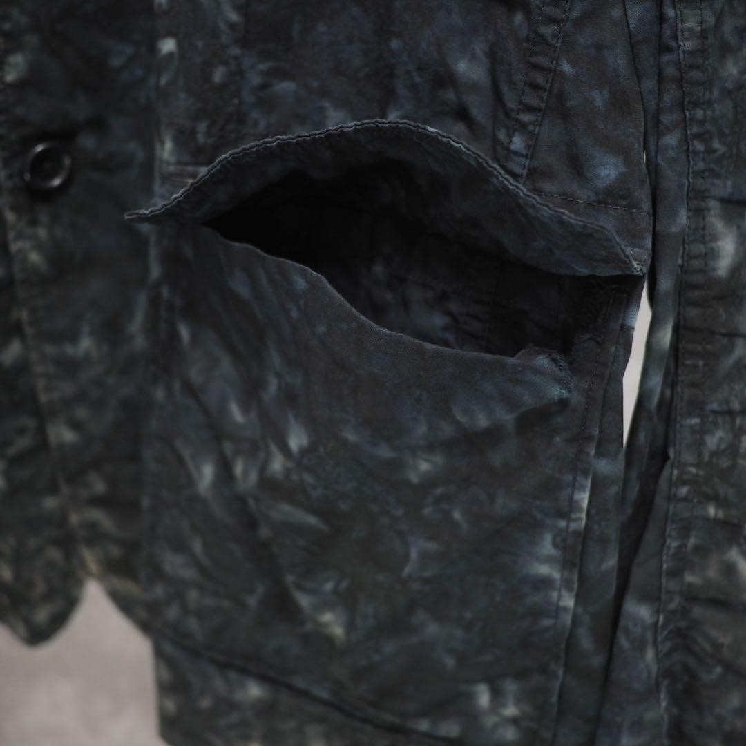 Engineered Garments Baker Jacket M Batik Print Bl… - image 9