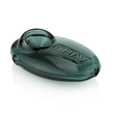 GRAV  Standard Pebble Spoon Borosilicate Glass Hand Pipe 3" LAKE GREEN Handpipe
