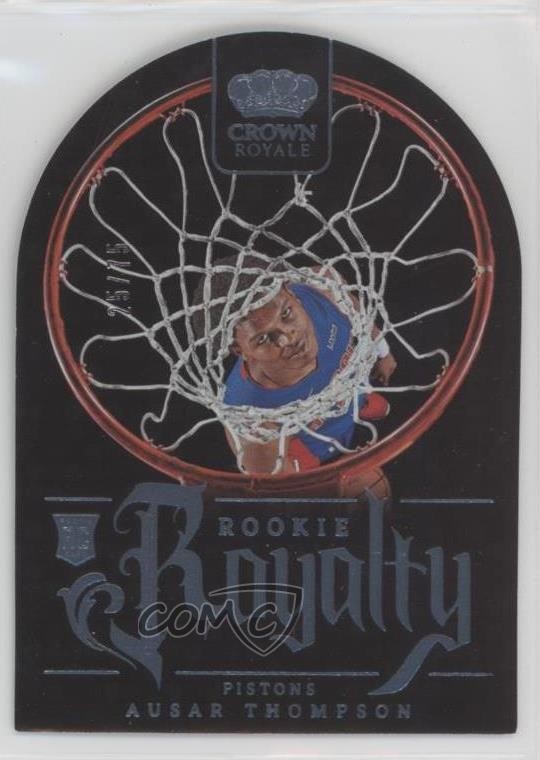 2023-24 Panini Crown Royale Rookie Royalty Blue 25/75 Ausar Thompson #38 RC