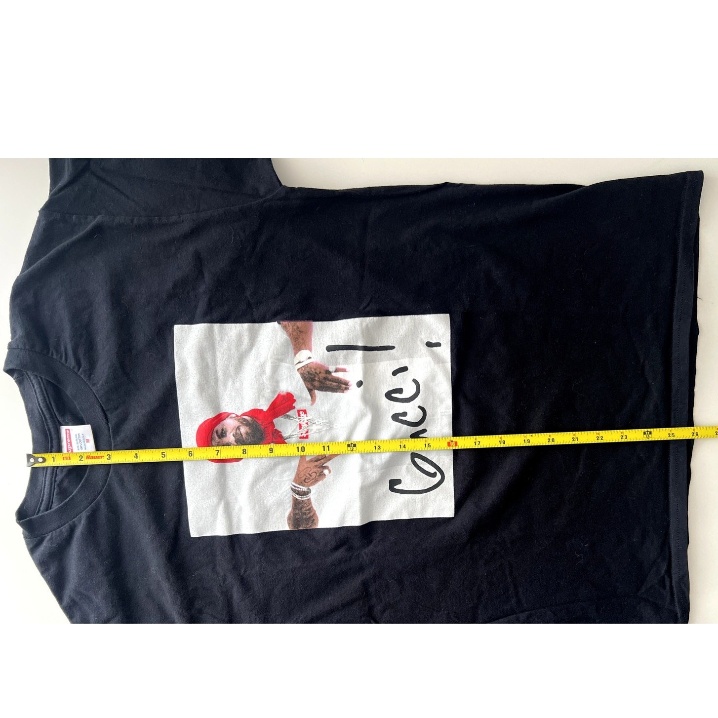 Supreme × Gucci Mane Photo Tee Black Fade - Size M Short Sleeve NWOT Unused thumbnail 7