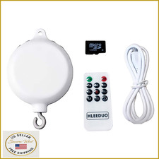 HLEEDUO Baby Music Mobile Remote  TF Card Crib Spinner Auto Music Box New