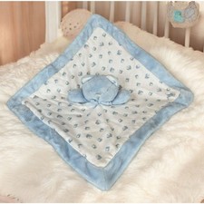 Ralph Lauren Bear Plush Lovey Security Blanket Blankie Baby Blue ABC Blocks