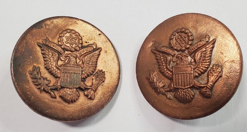 Matching Pair -- WWI Cavalry Bridle Rosettes -- True Left & Right 