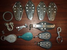 Lot Foot & Fiddle Blocks Pulleys for Marine S...