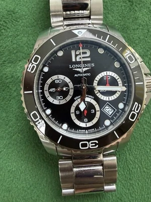Longines HydroConquest Men's Black Watch - L3.883.4.56.6