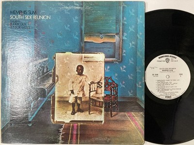 MEMPHIS SLIM - South Side Reunion LP (1972 White Label PROMO on WARNER BROS.)
