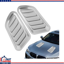 Universal Hood Vent Scoops 2pcs Decorative Air Intake Trim Cover Sedan Suv