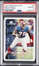 1999 UD MVP SUPER SCRIPT #25 BRUCE SMITH 16/25 PSA 10