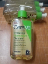 CeraVe 8oz Hydrating Foaming Oil Cleanser Hyaluronic Acid and Ceramides Dry Skin