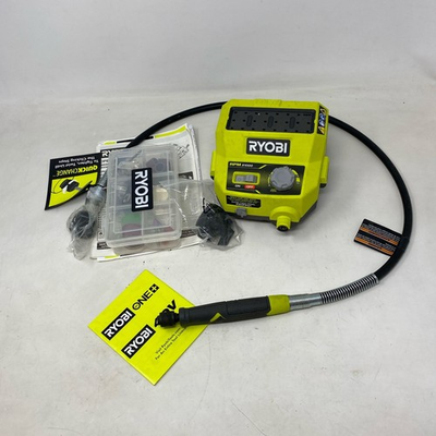 #ad #ad Ryobi ONE 18V Rotary Tool Station PCL480B Green 36in Flex Shaft $39.95