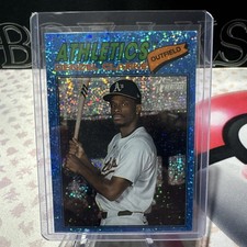 2026 Topps Heritage Light Blue Sparkle Chrome #324 Denzel Clarke