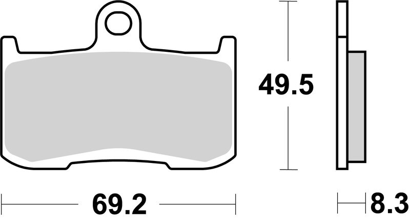 Plaquettes de frein BREMBO carbone céramique 07KA23RC moto route et circuit