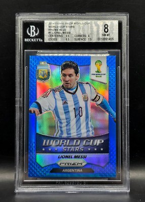 2014 Panini Prizm FIFA Lionel Messi World Cup Stars Blue Prizm