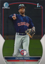 2023 Topps Bowman Dayan Frias #BCP-26 Cleveland Guardians 1st Chrome Prospects