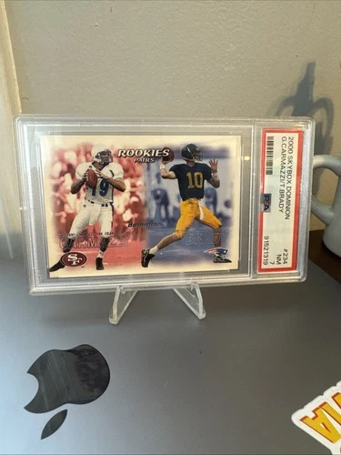 2000 Skybox Dominion - Rookies Pairs Tom Brady, Giovanni Carmazzi #234 (RC)