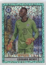 2020 Merlin Collection Chrome UCL Aqua Speckle Refractor /175 Edouard Mendy 12b5