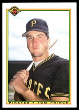 Tom Prince 1990 Bowman #176 Pirates MLB READ FREE SHIPPING AutographDen