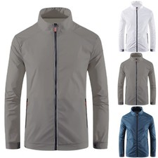 Cappotto Uomo Comodo Sportivo Impermeabile Giacca Protezione Solare Abbigliament