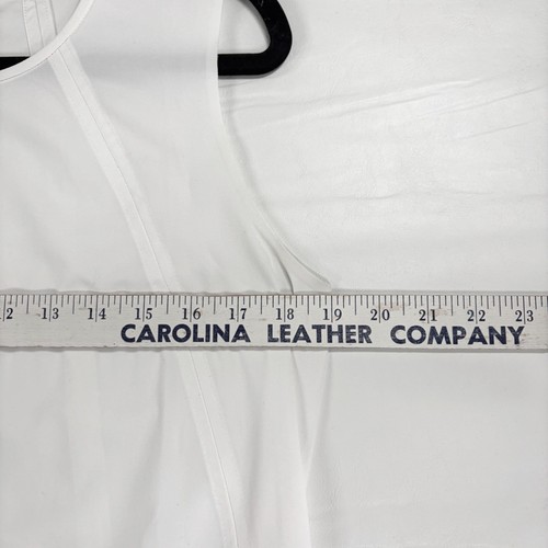 Athleta Zephyr raffiniertes weißes ärmelloses Top Small S P Seitenschlitz Rundhalsausschnitt - Bild 7 von 10