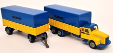 Tekno 1/50 Scania Vabas Torpedo Covered Lorry + Trailer Diecast Model Truck