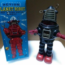 PLANET ROBOT Tin Toy Wind Up Timepiece Vintage Japanese Collectible Item