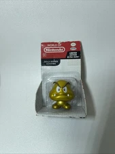 Rare Limited Edition Jakks Pacific World Of Nintendo Gold Series Goomba Figure