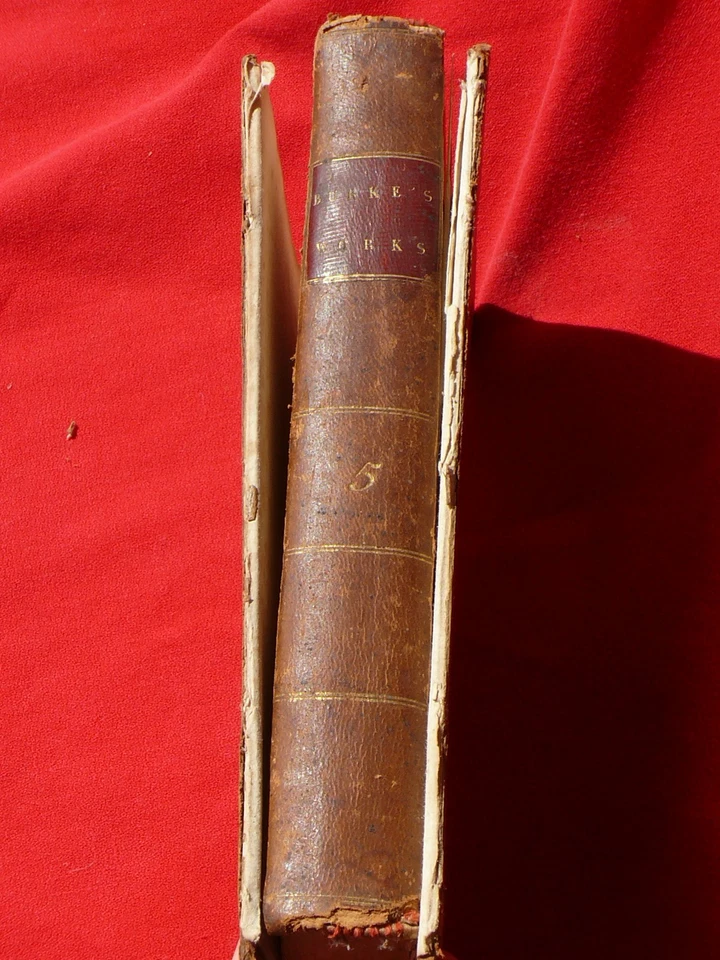 1784 Edition HON. EDMUND BURKE VOL 5 Presentation His Majesty House of Commons - Image 3 of 4