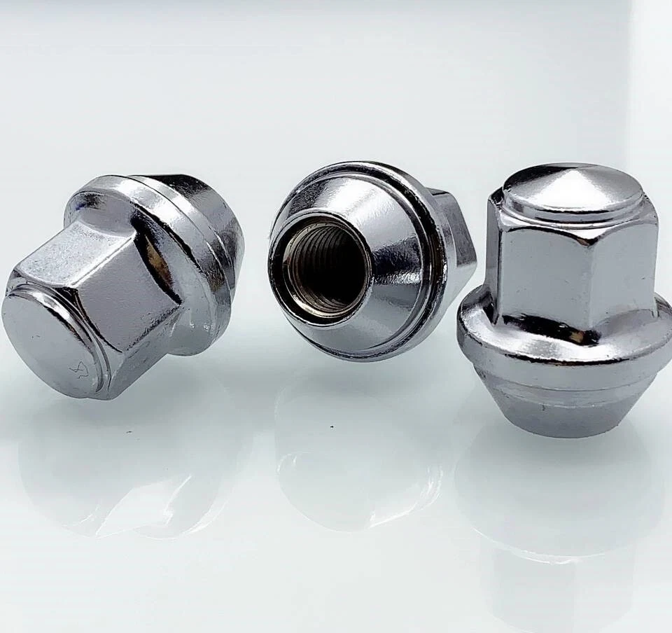 20件装凸耳螺母凸起橡子12x1.5铬合金车轮螺母适用于福特Fusion Focus Escape — 第 3/4 张图片