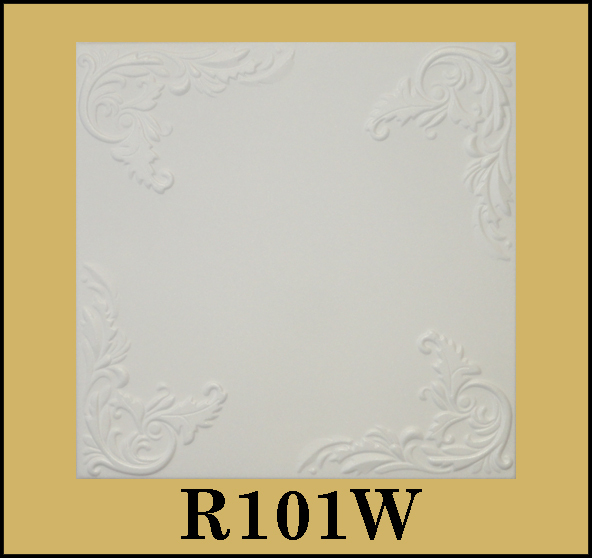 Styrofoam Ceiling Tiles Easy Installation R101w Plain White
