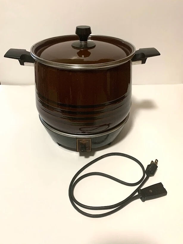 Vintage West Bend 5225 Lazy Day 6 Qt. Slow Cooker Crock Pot Hot Plate