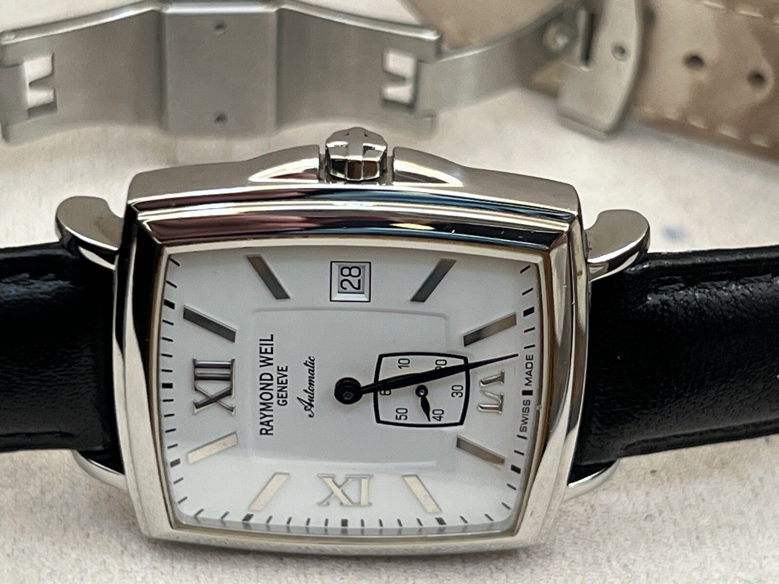 Raymond Weil Tradition Automatic, Square, White D… - image 12