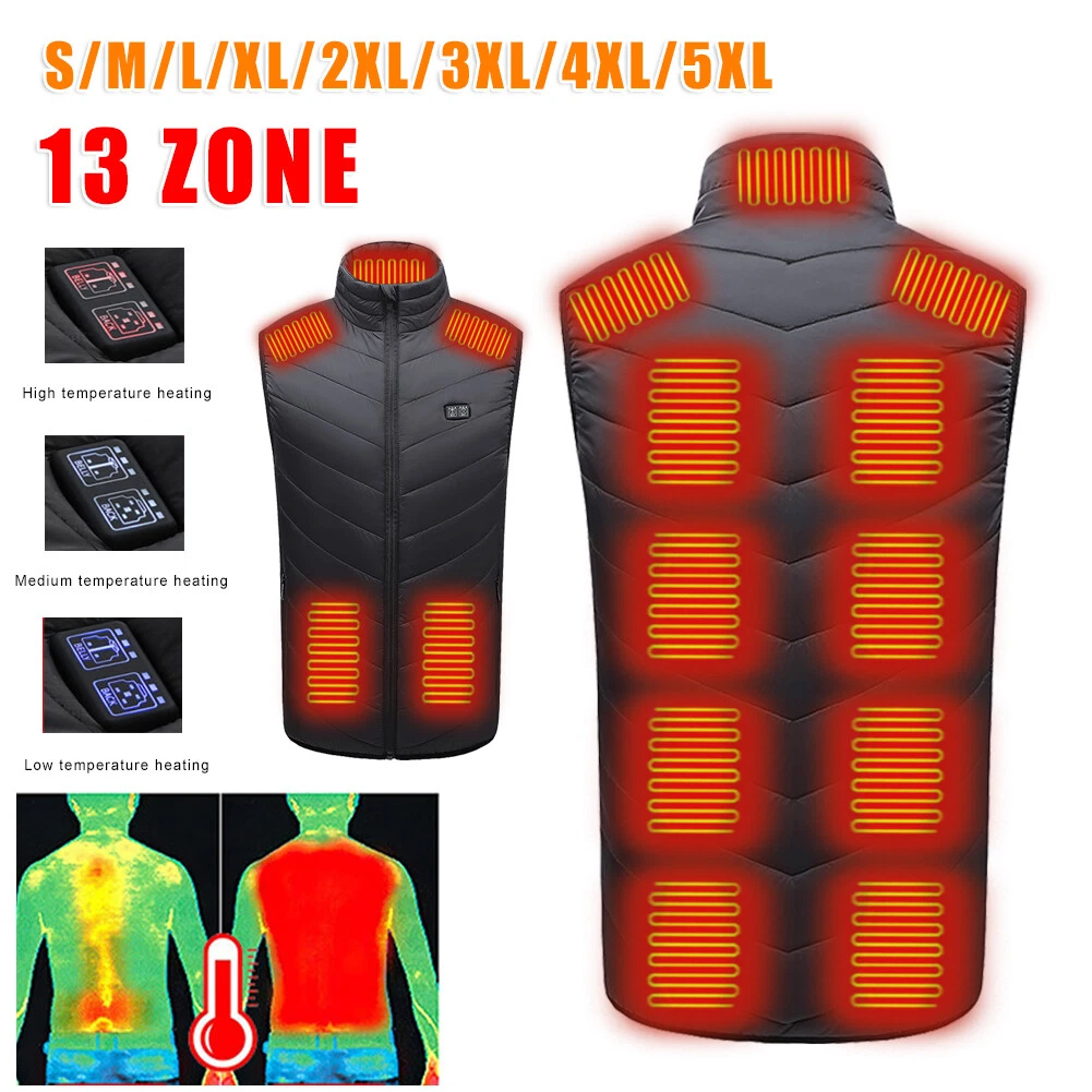 Sports Heated Vest Winter Electric Heating Coat Sleeveless Jacket Body Warmer
Opens in a new window 