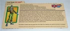 G I JOE File I.D. Card Filecard       2003 Big Ben V6