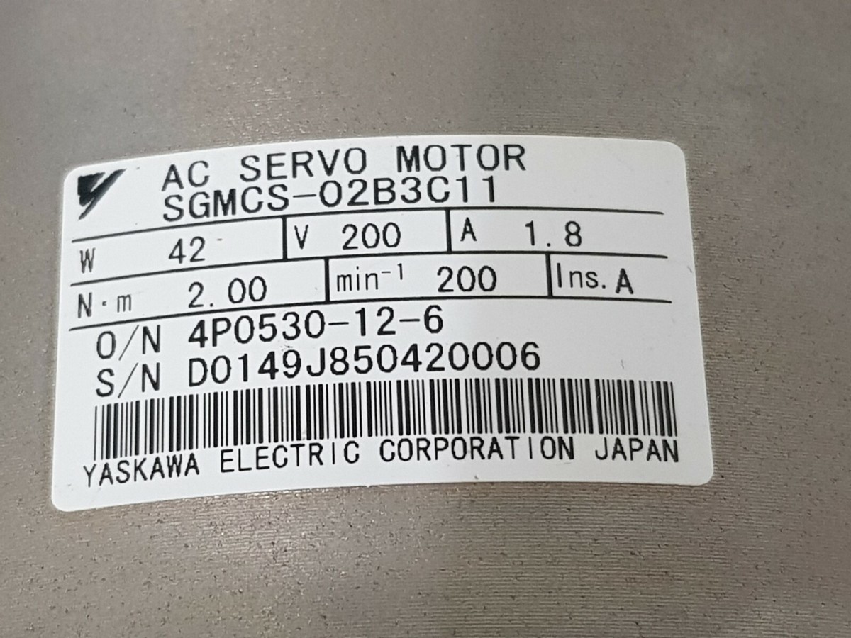 YASKAWA SGMCS-02B3C11 AC SERVO MOTOR FREE SHIP | eBay YASKAWA SGMCS-02B3C11 AC SERVO MOTOR FREE SHIP | eBay