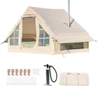 NAIZEA 6 Person Inflatable Camping Tent, Waterproof Blow Up Tent with Stove Jack