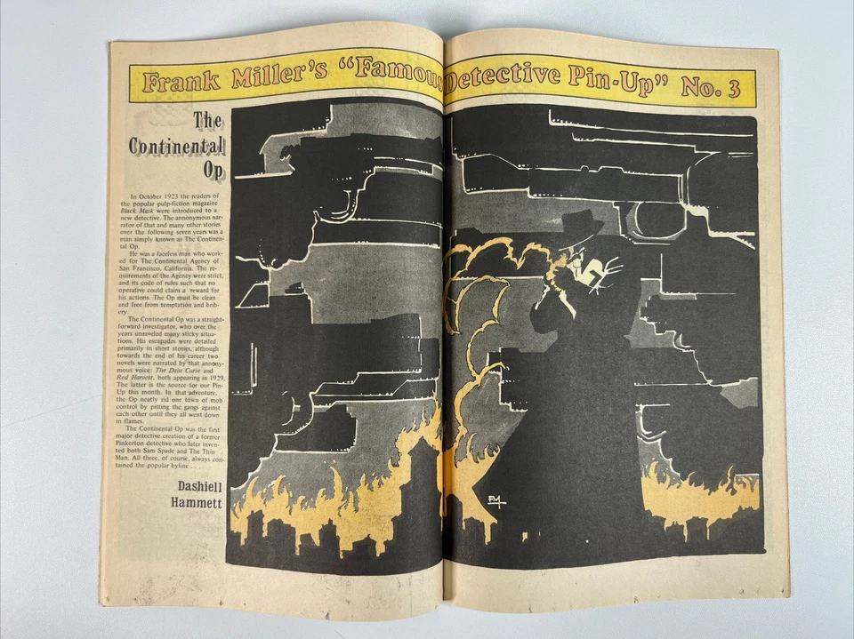 Ms Trees Thrilling Detective Adventures #3 (1983) Frank Miller Pin-Up ~ Eclipse - Image 3 of 3