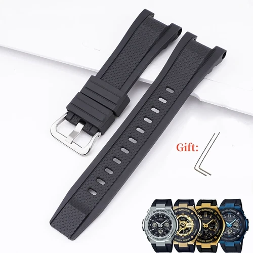 Silicone Watch Band For Casio G-SHOCK GST-210B GST-410 GST-W300G S300G S110 W100 - Picture 5 of 40