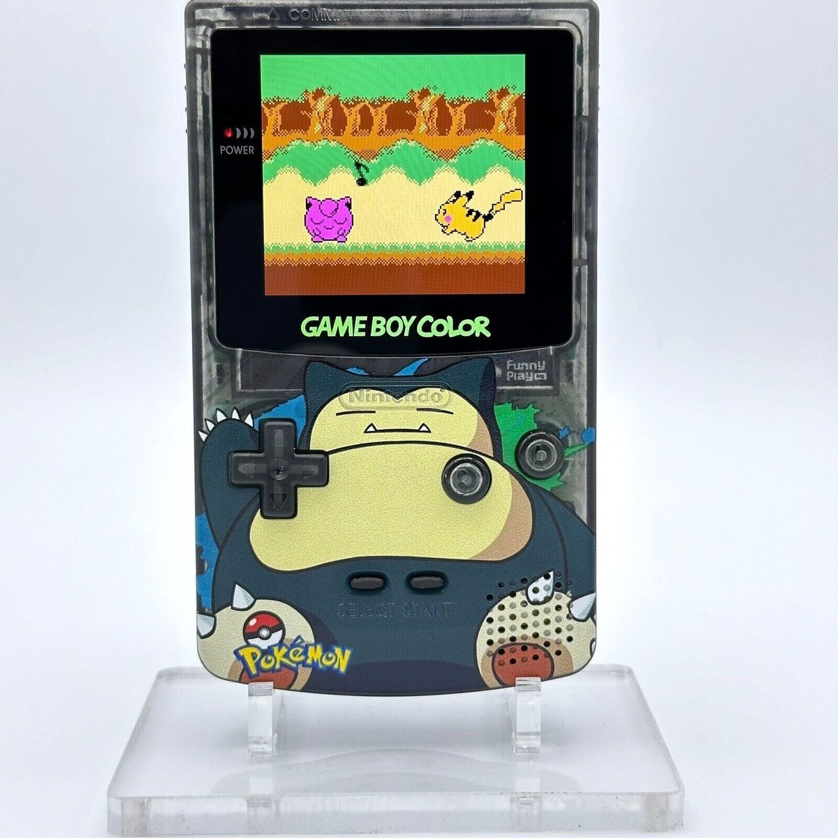 Nintendo Game Boy Color GBC IPS Q5 Backlight Pokemon Snorlax Smoke