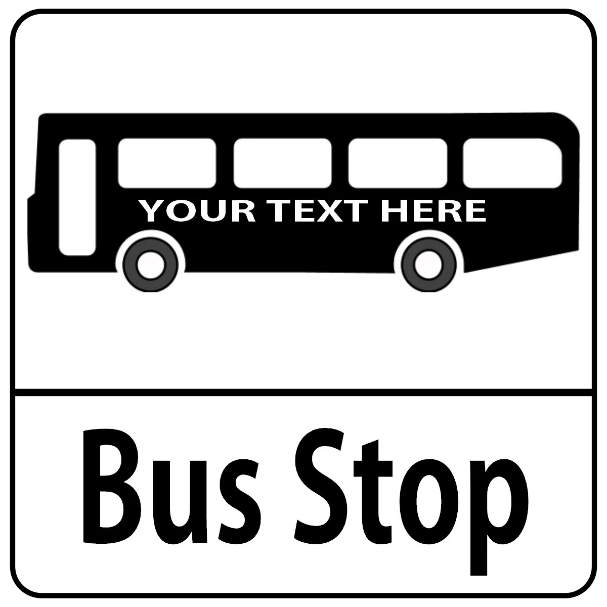 CARTELLO IN METALLO STILE FERMATA BUS PERSONALIZZATO - autobus londinesi trasporto pubblico regalo stradale | eBay